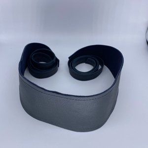 Black Leather Wrap Belt